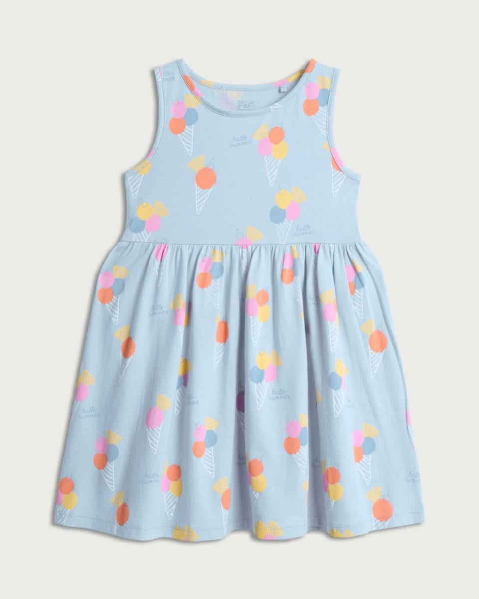 Blue Ice Cone Dress - F&F Kids